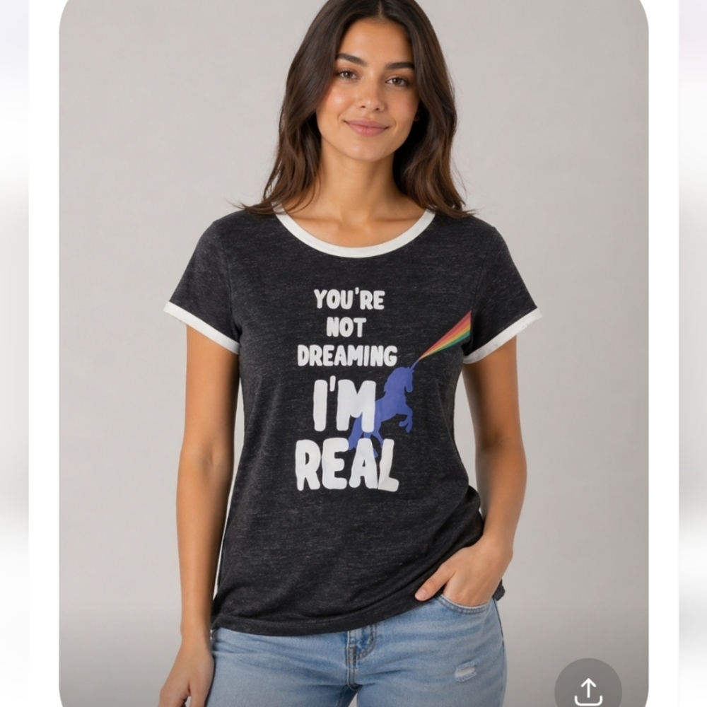 ARIZONA Unicorn You're Not Dreamong I'm Real T Shirt Large